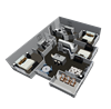 3 bedroom 2 bathroom floorplan